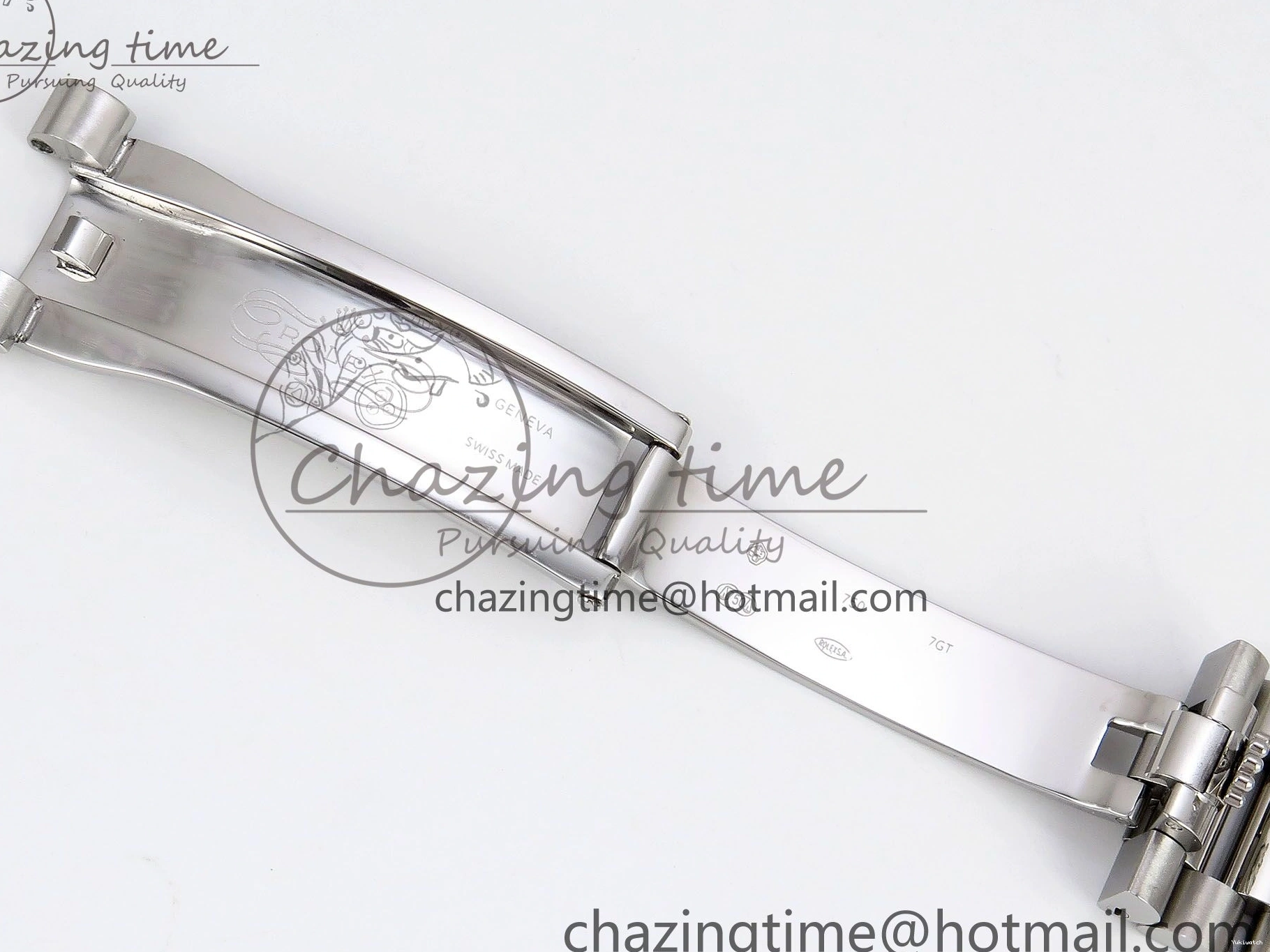 Stick Steel SS 40 Dial (Gain V3 Light JDF Weight) President Green DayDate on VR3255 904L Bracelet 0401